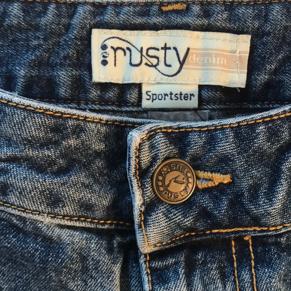 Rusty denim Sportster shorts!